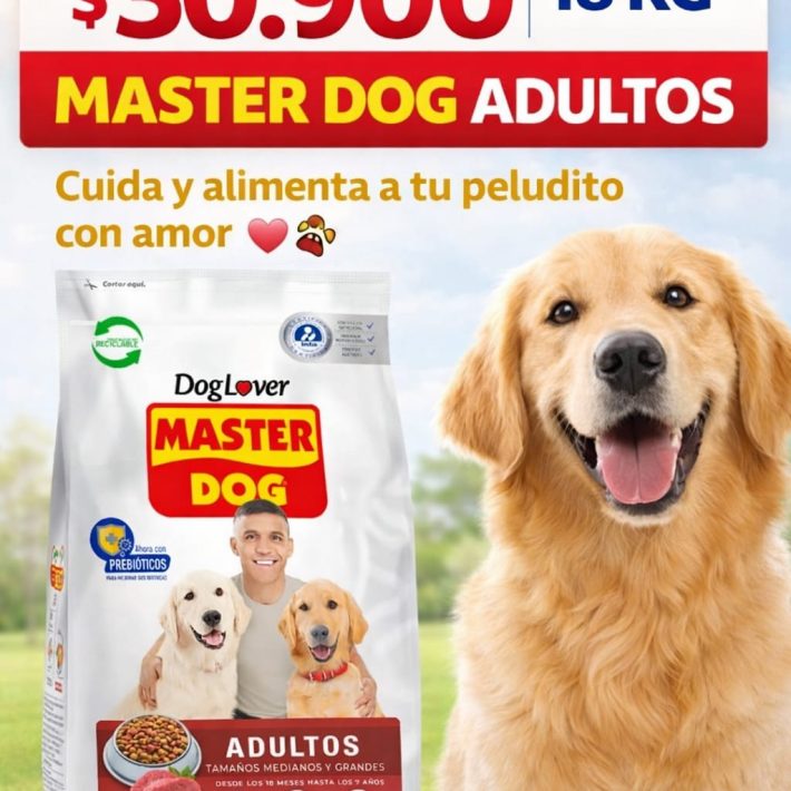 ALIMENTO PERRO ADULTO MASTER DOG 19.5kg